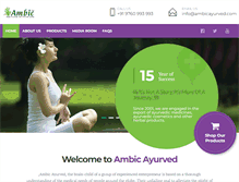 Tablet Screenshot of ambicayurved.com